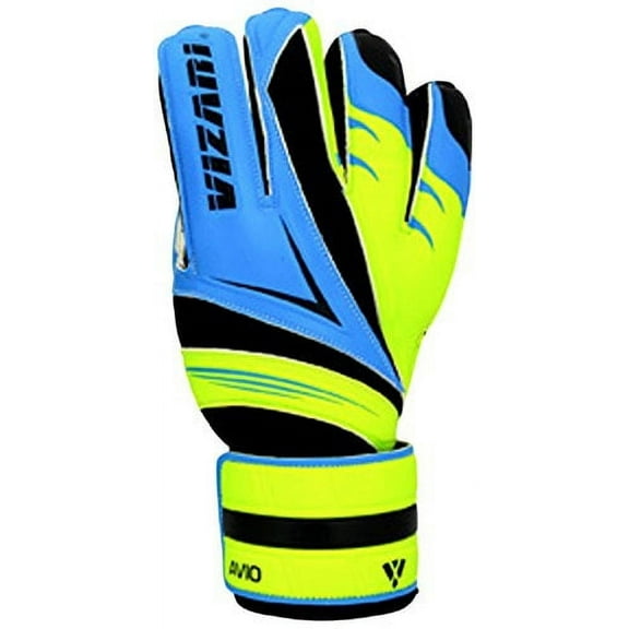 Vizari Avio F.P. Soccer Goalkeeper Goalie Gloves - Superior Grip, All Skill Levels - Non-Slip Receiver Gloves for Youth and Adults