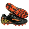 thumbnail image 1 of Vizari Blaze FG Kids Soccer Cleats | Lightweight Synthetic Leather Upper | Two-Tone Color for Boys & Girls | Available in Multiple Sizes - Black/Orange, 2, 1 of 5