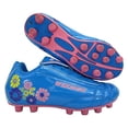 thumbnail image 1 of Vizari Blossom Soccer Cleats for Kids, Toddlers, and Youth – Comfortable and Durable Firm Ground Outdoor Shoes - Blue/Pink, 5, 1 of 9