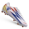 thumbnail image 1 of Vizari Bodega Firm Ground Soccer Cleats for Kids – Comfortable, Durable, and Stylish Football Shoes with Traction - White, 2.5, 1 of 6