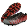 thumbnail image 1 of Vizari Bolt Firm Ground Soccer Cleats for Kids – Durable, Comfortable, and Stylish Boys and Girls Soccer Shoes with Traction - Black/red, 12, 1 of 5