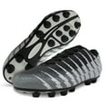 thumbnail image 1 of Vizari Bolt Firm Ground Soccer Cleats for Kids – Durable, Comfortable, and Stylish Boys and Girls Soccer Shoes with Traction - Black/White/Silver, 2.5, 1 of 5