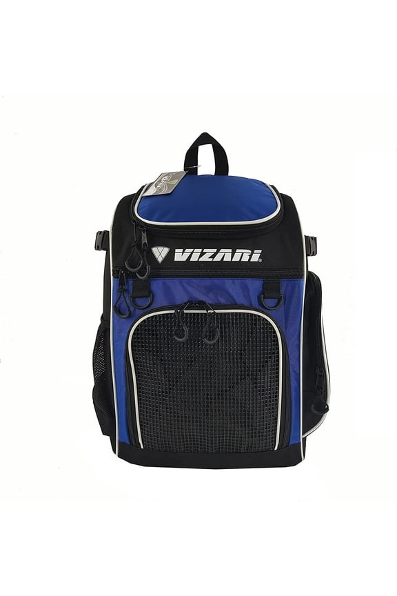 'Cambria' Soccer Backpack | Versatile Multiple Sports Bag for Ultimate Convenience | For Youth and Adults - Royal White