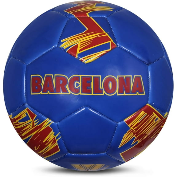 Vizari Club Soccer Ball for Youth & Adults | Sizes Mini, 3, 4, 5 | Perfect for Training & Matches - BARCELONA, 5