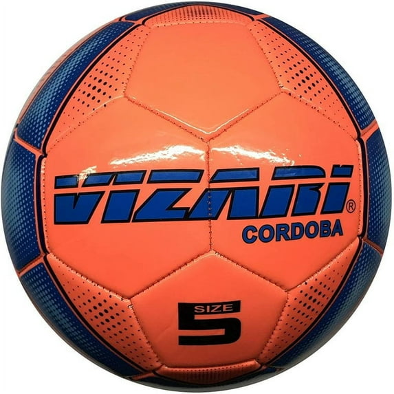  Vizari Cordoba Soccer Ball | Sizes 3, 4, 5 | Durable for Youth & Adult Play - ORANGE, 4
