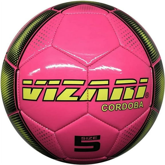  Vizari Cordoba Soccer Ball | Sizes 3, 4, 5 | Durable for Youth & Adult Play - PINK, 3