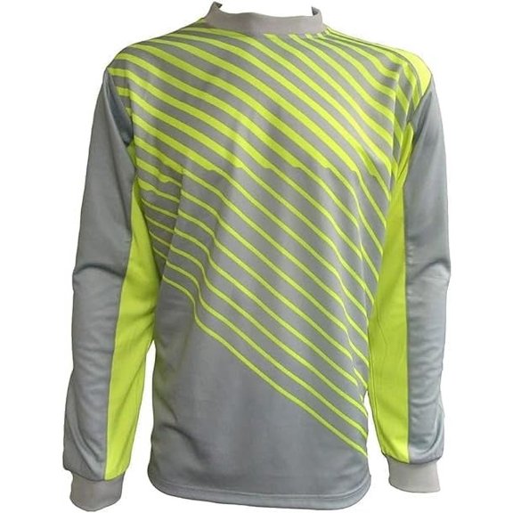 Vizari Elbow Padded Arroyo Soccer Goalkeeper Jersey | Long Sleeve Goalie Jersey for Kids and Youth (Size - YL | Green/Yellow)
