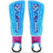 VIZARI SPORT Vizari Frost Soccer Shin Guards - Unique Graphic Lightweight PP Shell - Hard Shell Protection - Foam-Padded Football Shin Pads for Comfort - Adult and Kids Soccer Shin Guards with Adjustable Straps