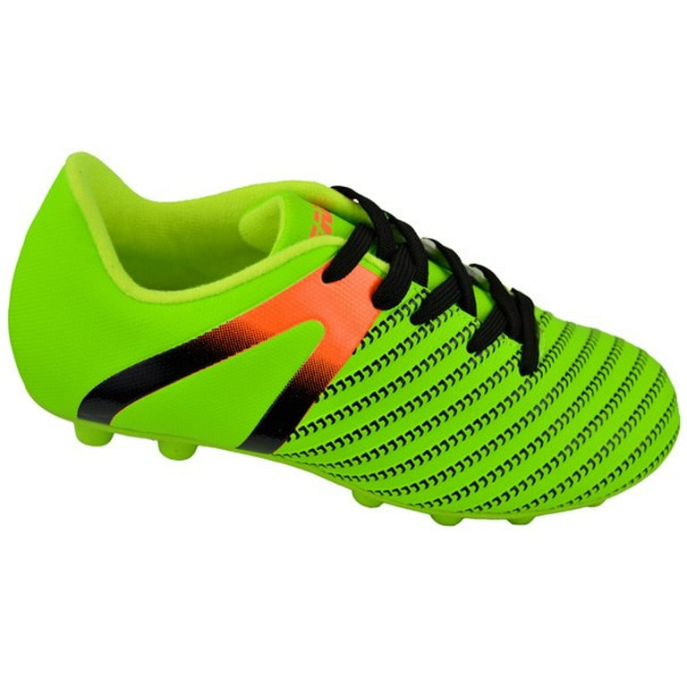 Vizari Impact FG Kids Soccer Cleats Green Orange Size 9
