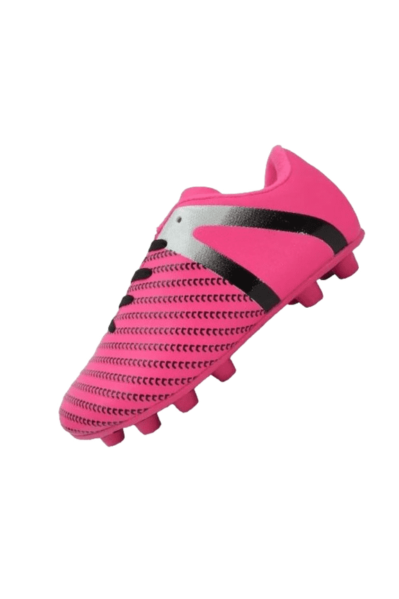 USA Impact Firm Ground Soccer Cleats for Kids – Comfortable, Lightweight, and Durable Shoes for Toddlers, Little Kids, and Big Kids - Pink/Silver, 11.5