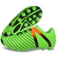 thumbnail image 1 of Vizari USA Impact Firm Ground Soccer Cleats for Kids – Comfortable, Lightweight, and Durable Shoes for Toddlers, Little Kids, and Big Kids - Green/Orange, 5, 1 of 6