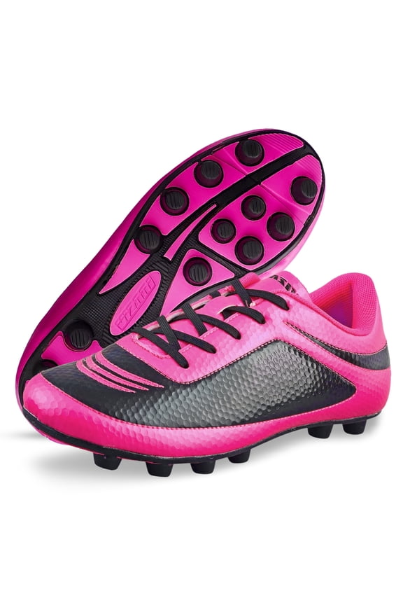 Vizari USA Infinity Soccer Cleats for Kids – Lightweight, Durable Youth Firm Ground Soccer Shoes for Boys and Girls - Pink, 4