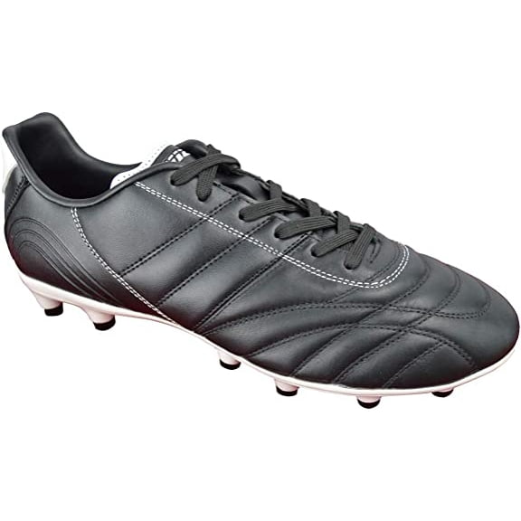 VIZARI - Classico Junior FG- Soccer Shoes, Cleats, Black/White, Size - 1 (Junior)