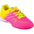 thumbnail image 1 of Vizari Kids Liga Indoor Soccer Shoes For Boys and Girls- Pink/Yellow - 5, 1 of 5
