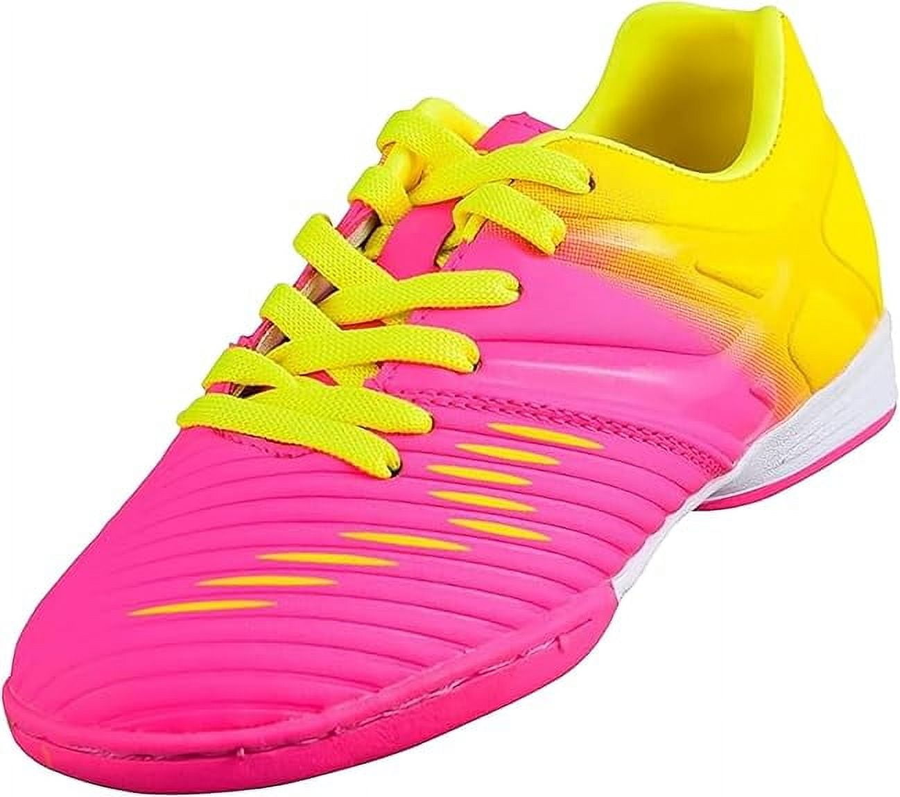 Vizari Liga Indoor Football Shoes for Kids | 100% Synthetic and Machine Washable Indoor Cleats with Rubber Sole | Durable and Comfortable for Boys and Girls | Ideal for Indoor Soccer and Futsal