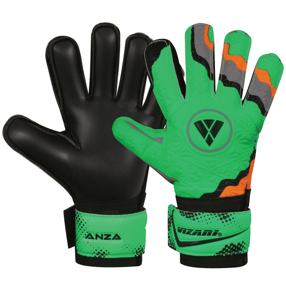 Vizari Kids & Adult Training Goalkeeper Gloves - Soccer Goalie Gloves with Finger Protection & Grip for Boys, Girls, Men & Women