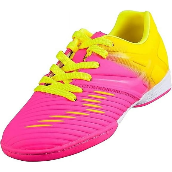Vizari Liga Indoor Football Shoes for Kids | 100% Synthetic and Machine Washable Indoor Cleats with Rubber Sole | Durable and Comfortable for Boys and Girls | Ideal for Indoor Soccer and Futsal