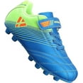 thumbnail image 1 of Vizari Loma Hook and Loop Junior Firm Ground Soccer Cleats for Kids – Comfortable, Durable, and Stylish Football Shoes for Boys and Girls, Blue/Green, 2, 1 of 6