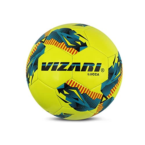 Vizari 'Lucca' Soccer Ball for Training and Light Match Use for Kids and Adults 3 Colors to
