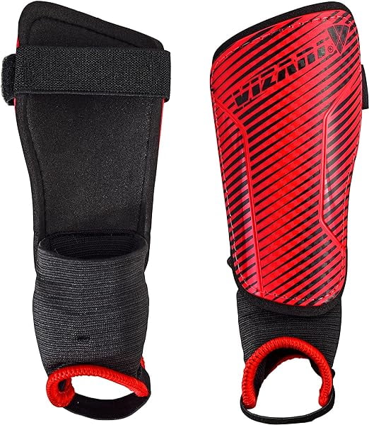 Vizari Matera Soccer Shin Guards Lightweight & Durable Football Shin Pads with Ankle