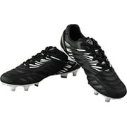 Vizari Mens Valencia SG Soft Ground Soccer Shoes/Cleats for Soft or Wet Playing Surfaces and Fields - Black White
