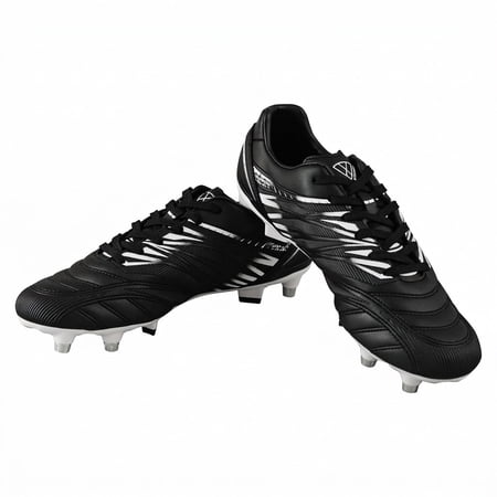 Vizari Men's Valencia SG Soft Ground Soccer Shoes/Cleats for Soft or Wet Playing Surfaces and Fields (Black, 12)