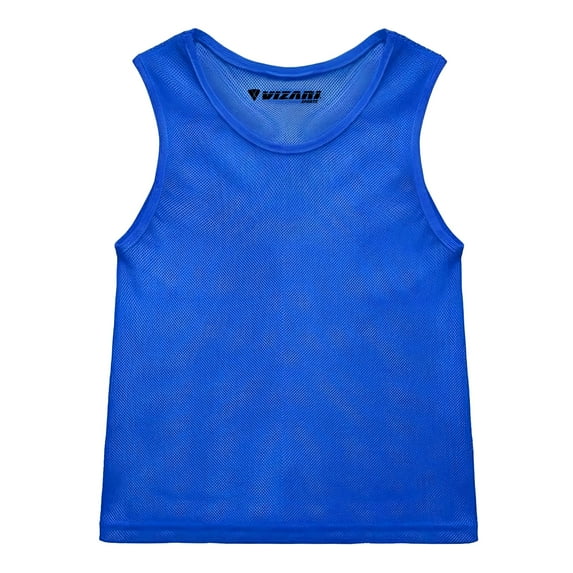 Vizari Mesh Sports Pinnies- Youth Scrimmage Vests for Soccer, Hockey, Basketball & Football