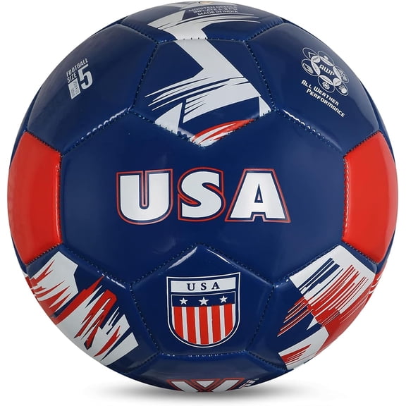 Vizari National Team Soccer Ball | Durable Faux Leather | Sizes 3, 4, & 5 | Ideal for Youth & Adults