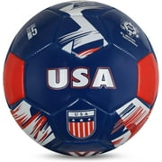 Vizari National Team Soccer Ball | Durable Faux Leather | Sizes 3, 4, & 5 | Ideal for Youth & Adults