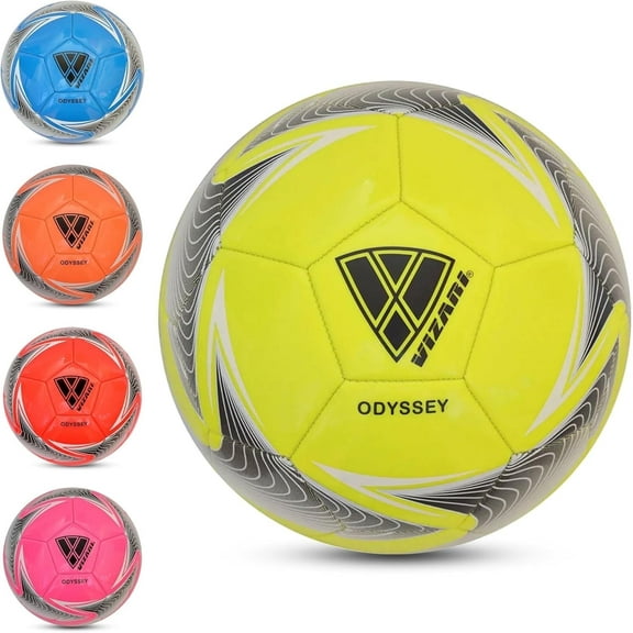 Vizari Odyssey Soccer Ball | Sizes 3, 4, 5 | Durable for Practice & Matches | Indoor & Outdoor Play - YELLOW, 4