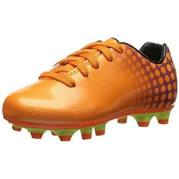 Vizari Palomar FG Kids Soccer Cleat, Orange/Purple Size 3.5