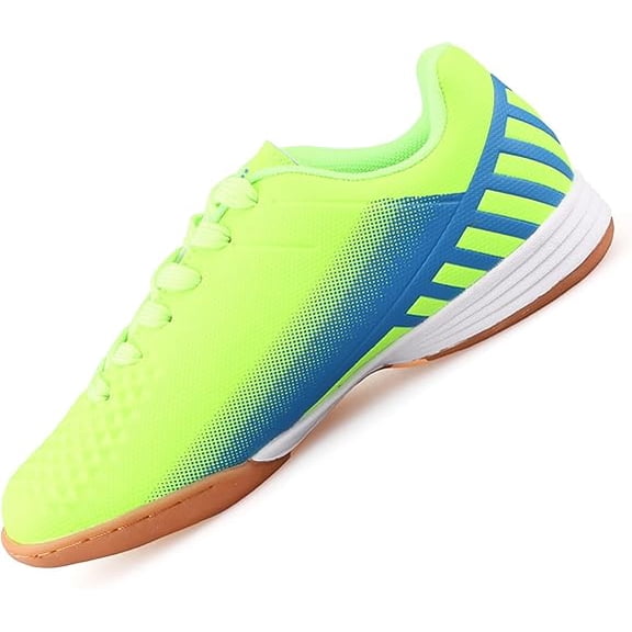 Vizari Santos Junior Indoor Soccer Shoes | Durable & Water-Resistant Football Indoor Shoes | Lightweight & Adjustable Soccer Shoes with Round Studs for Traction & Superior Ball Control for Youth