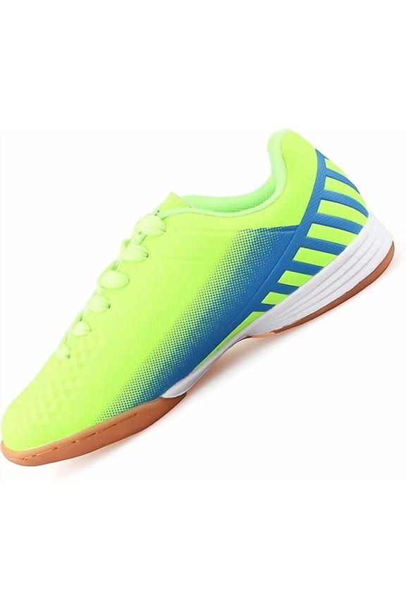 Santos Junior Indoor Soccer Shoes | Durable & Water-Resistant Football Indoor Shoes | Lightweight & Adjustable Soccer Shoes with Round Studs for Traction & Superior Ball Control for Youth