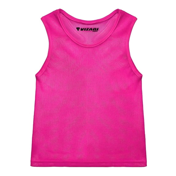Vizari Mesh Sports Pinnies- Youth Scrimmage Vests for Soccer, Hockey, Basketball & Football