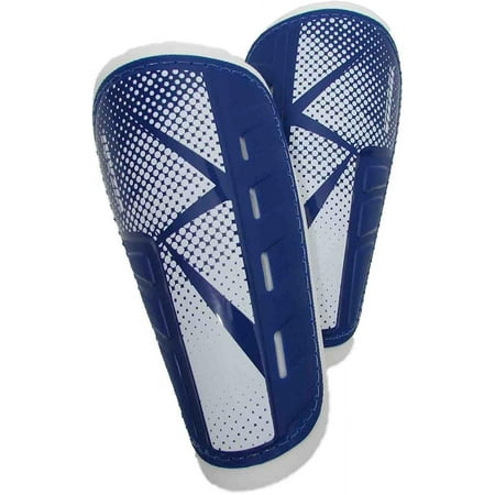 Vizari Slip-In Soccer Shin Guards for Youth and Adults | Lightweight Shin Pads for Men and Women - Blue, S