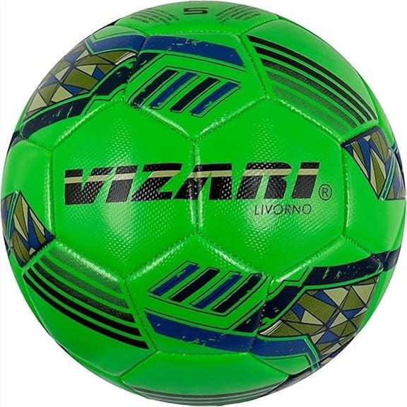 Vizari Livorno Soccer Ball | Sizes 3, 4, 5 | Durable TPU for Training & Matches | Ideal for Kids, Youth & Adults - LIME GREEN, 4