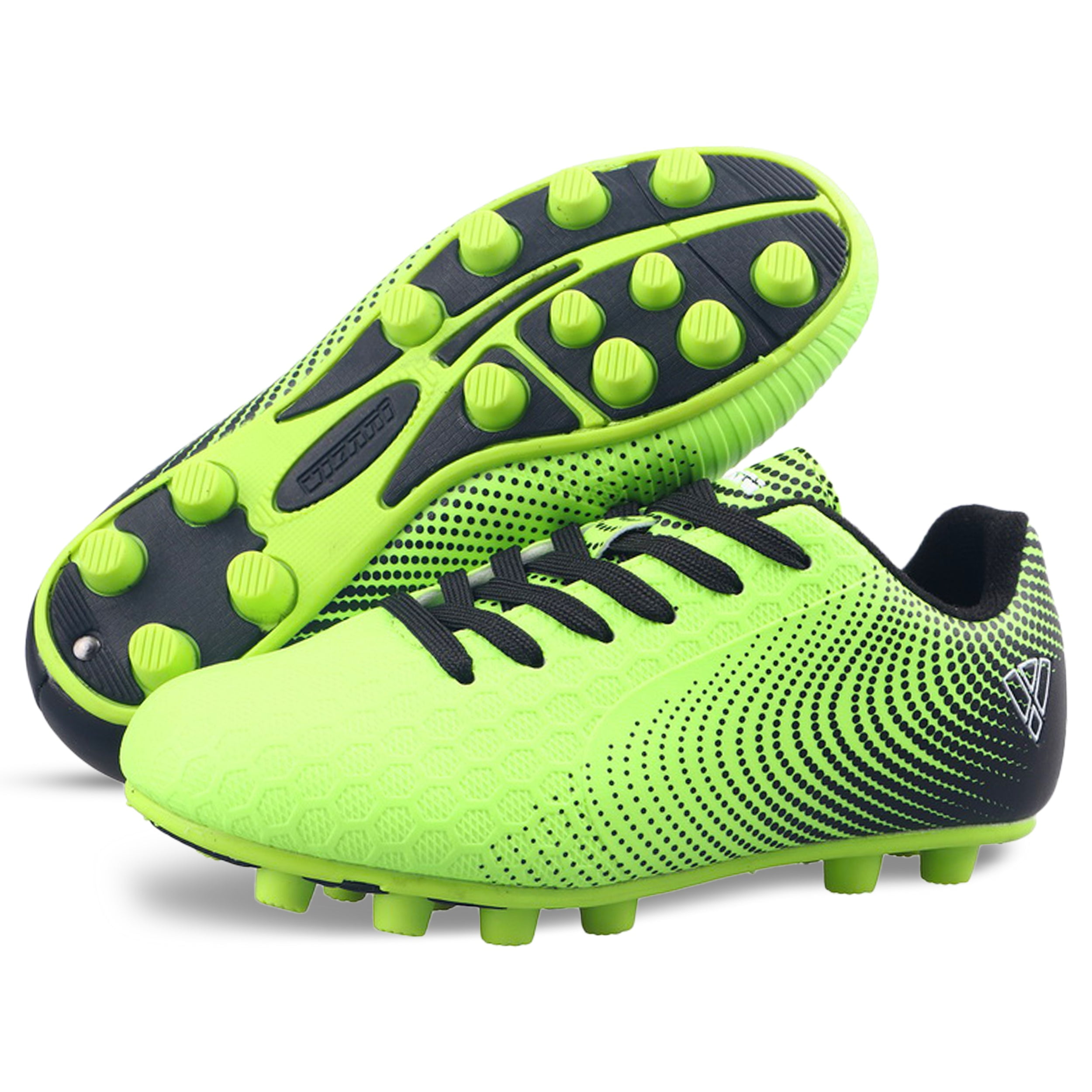 Vizari USA Stealth Boys Girls Soccer Cleats | Youth Firm Ground Athletic Outdoor Football Shoes for Toddler, Little Kid, Big Kid | Lightweight & Durable