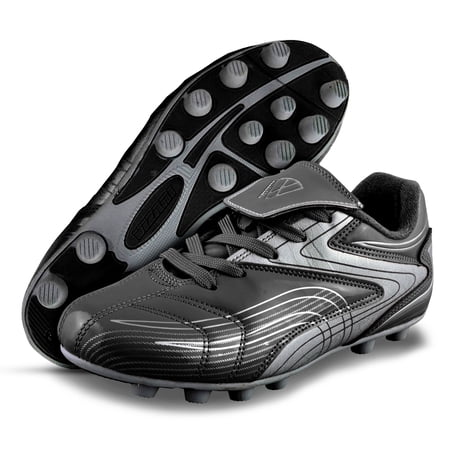 Vizari FG Soccer Cleats for Men & Women | Comfortable Outdoor Football Shoes for Training & Matches - Black/White, 7