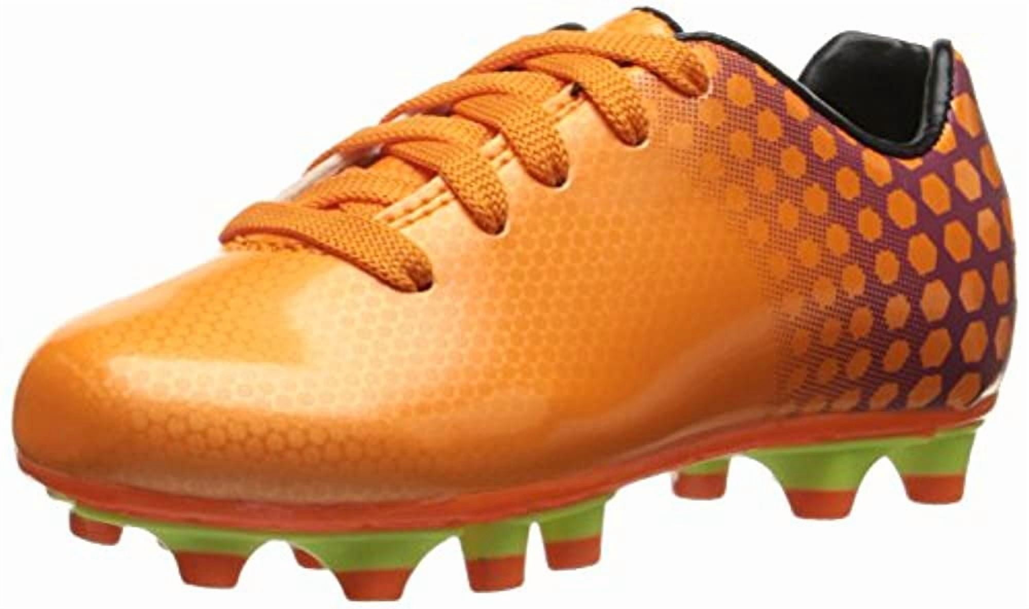 Vizari Palomar FG Soccer Cleat (Toddler/Little Kid/Big Kid), Orange/Purple, 11.5Y