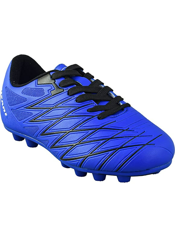 Vizari Unisex-Kid's Youth and Junior Boca Firm Ground (FG) Soccer Shoe | Color - Blue / Black | Size - 2.5