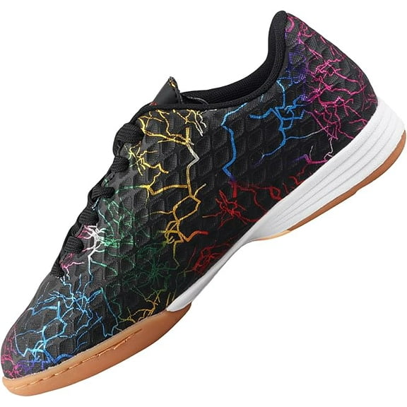 Vizari Zodiac Kids Indoor Soccer Shoes , Black ,Size 11 | Durable Synthetic Cleats with Non-Marking Rubber Outsole for Boys & Girls