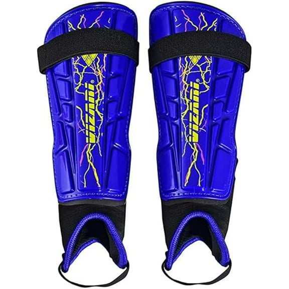 Vizari Zodiac Soccer Shin Guards with Ankle Protection for Kids, Youth, and Adults | Lightweight Protective Gear for Ages 3+ - ROYAL BLUE, XXS