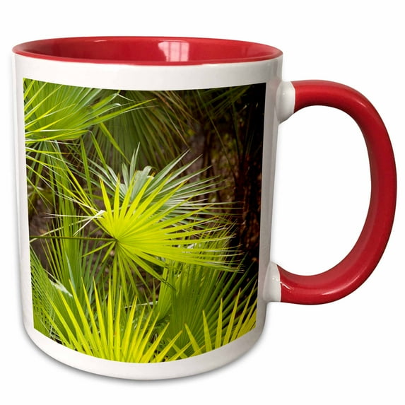 Vizcaya Museum and Gardens in Florida. 11oz Two-Tone Red Mug mug-209944-5