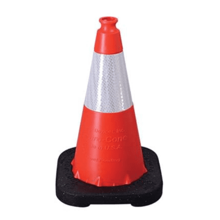 Vizcon 18" Enviro-Cone, 3Lb. With 6 In. Reflective Collar - Orange