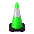 thumbnail image 1 of Vizcon 18 In. Enviro-Cone 3Lb. With 6 In. Reflective Collar - Lime Green, 1 of 1