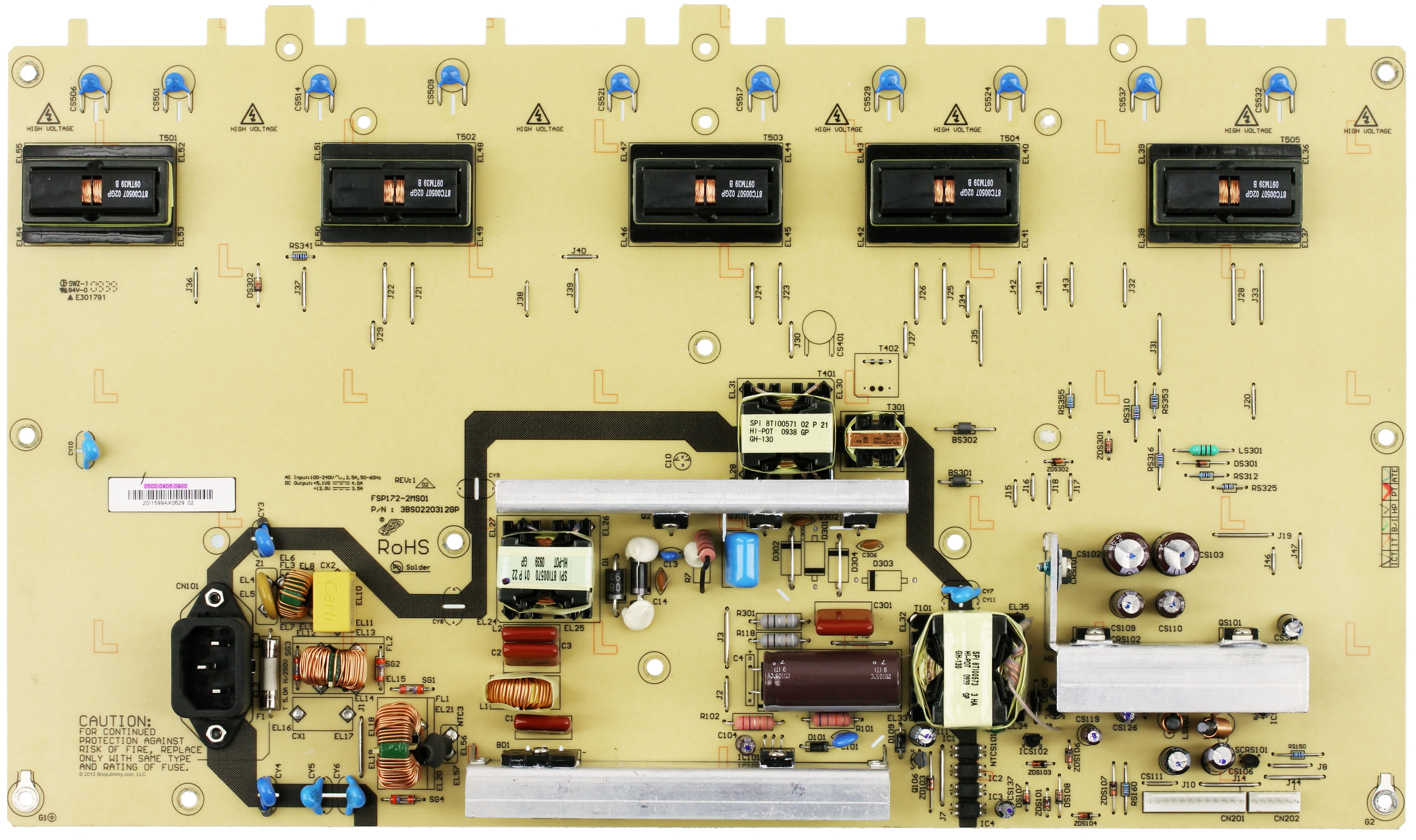 Vizio 050004050900 (FSP1722MS01) Power Supply / Backlight Inverter
