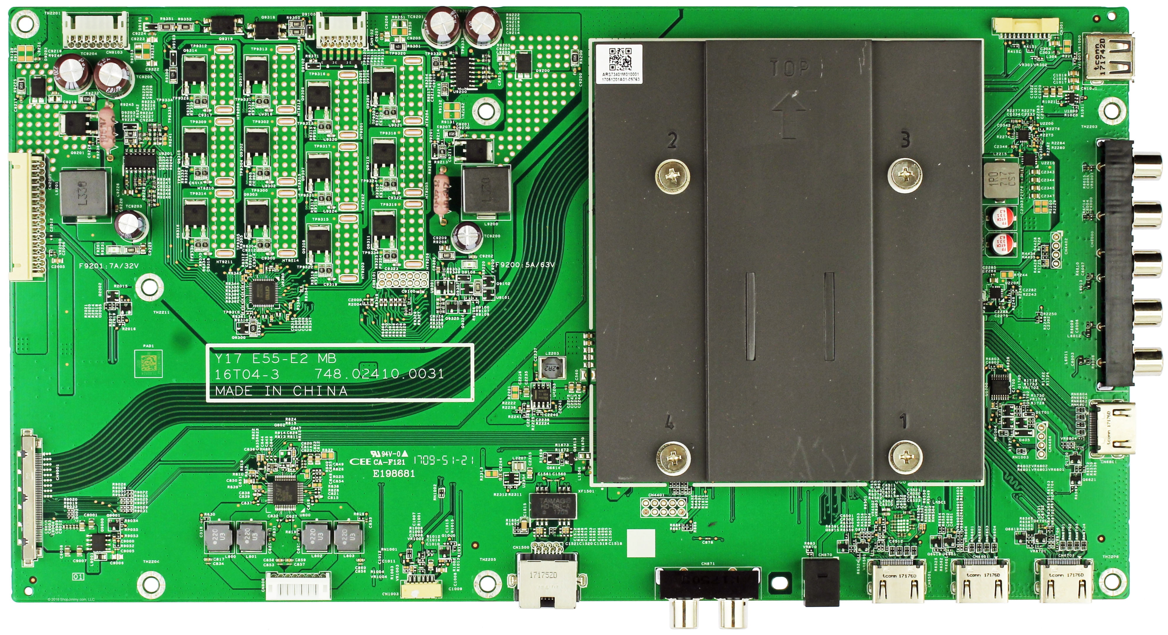 Vizio 791.02401.A001 Main Board for E55E2 (LWZ2VIAS, LWZ2VIKT