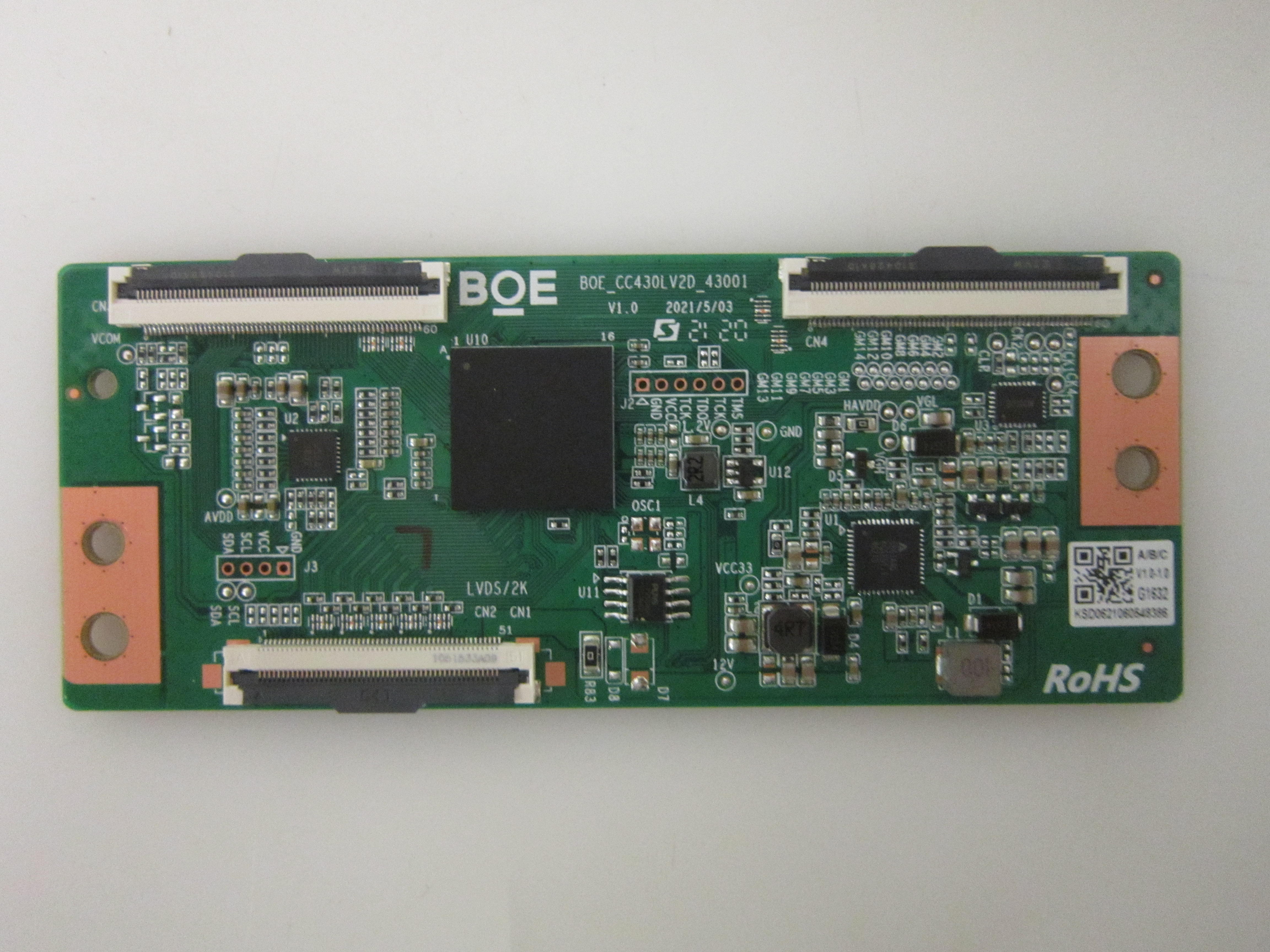 Vizio D43fJ04 TCon Board (BOE_CC430LV2D_43001) KSD06210605