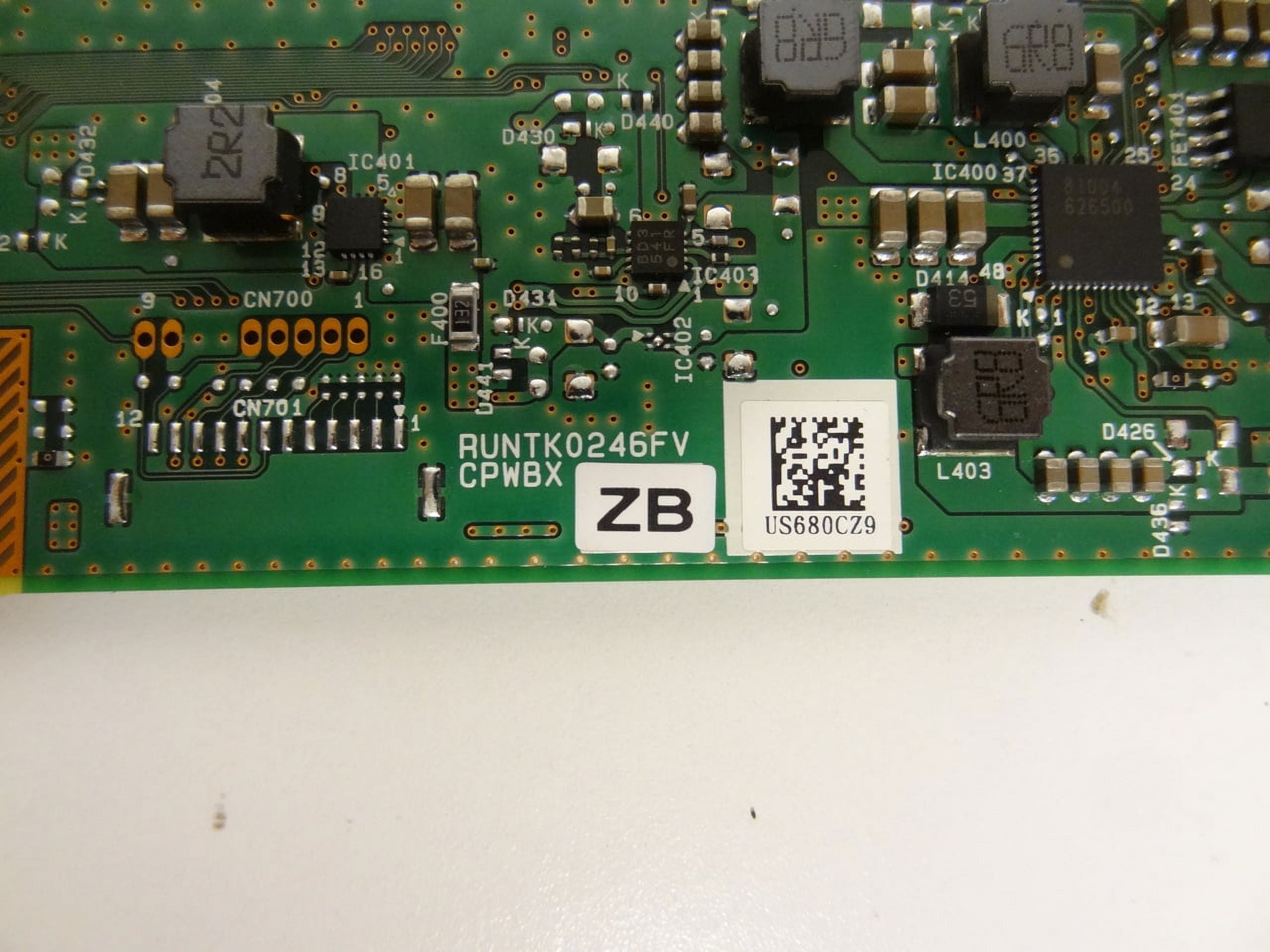 Vizio E60E3 E60UD3 TCon Board (CPWBX0246FVZB) RUNTK0246FVZB