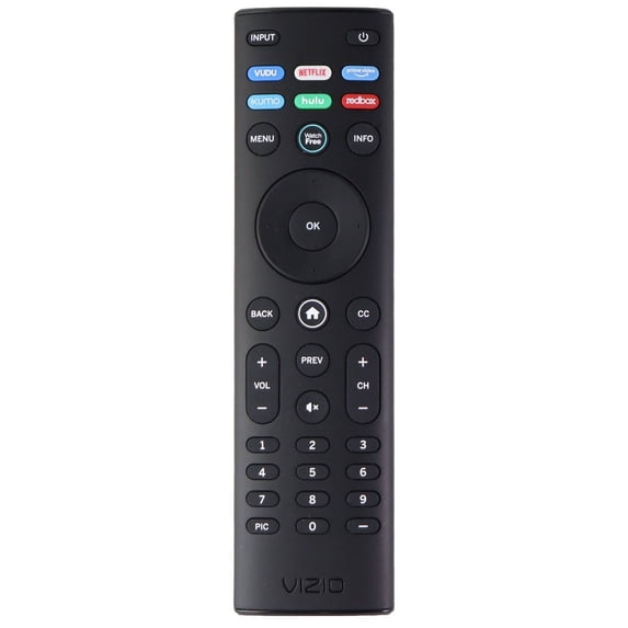 Vizio Remote (XRT140) with Vudu / Netflix / Prime / Xumo / Hulu / RedBox - Black (Used)